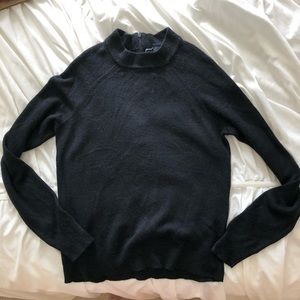Black turtle neck sweater